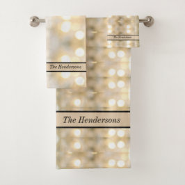 ホワイトクリームオフエレガントホワイトライトシックモダン バスタオルセット