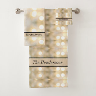 ホワイトクリームオフエレガントホワイトライトシックモダン バスタオルセット