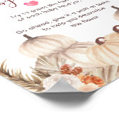 ホワイトクリームカボチャフローラ推測ベビー食品Pos ポスター (角)