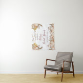 ホワイトクリームカボチャブライダルシャワーサインタペストリー タペストリー (インサイチュ)