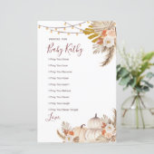 ホワイトクリームカボチャ祈りの言葉ベビーサイン (スタンド正面)