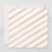 ホワイトクリームカボチャ素朴フローラベビーシャワー 招待状 (裏面)