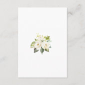 ホワイトクリームフローラゴールデンウェディングレセプション エンクロージャーカード (裏面)