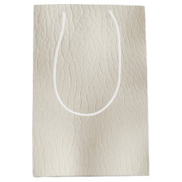 ホワイトクリーム フェイクレザー ウェディング   ミディアムペーパーバッグ