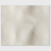 ホワイトクリーム フェイクレザー ウェディング   ラッピングペーパー (フラット)