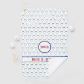 ホワイトクリーンにプレイヤー名を付けたゴルフク澄んラブ ゴルフタオル (インサイチュ)