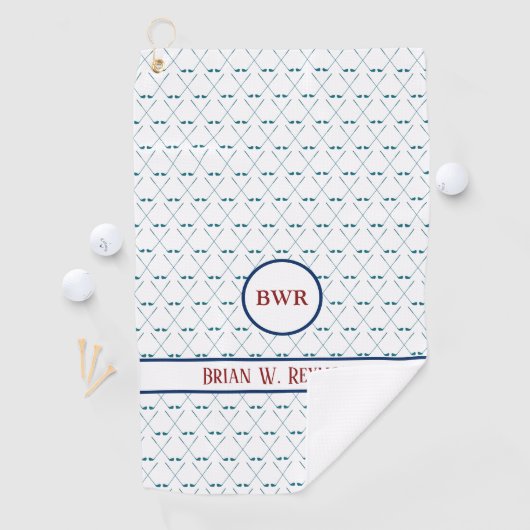 ホワイトクリーンにプレイヤー名を付けたゴルフク澄んラブ ゴルフタオル (インサイチュ)