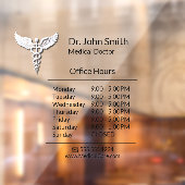 ホワイトクリーン医学部開館時間 ウィンドウサイン (シート2)