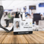 ホワイトクリーン3ロゴの追加オフィス従業員 バッジ