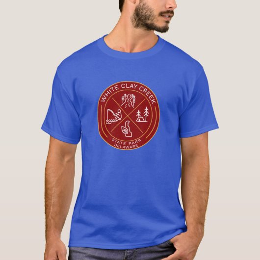 ホワイトクレイクリーク州立公園の紋章ロゴ Tシャツ (正面)