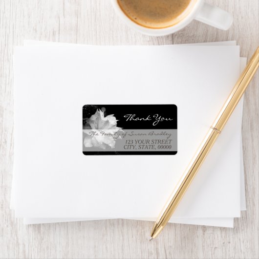 ホワイトクレマチスファミリーありがとうありがとうラベル2 ラベル (インサイチュ)