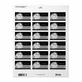 ホワイトクレマチスファミリーありがとうありがとうラベル3 ラベル (フルシート)