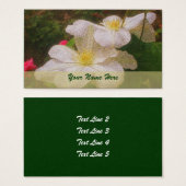 ホワイトクレマチスフラワーアート (正面&裏面)