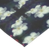 ホワイトクレマチスフラワーペア抽象芸術 テーブルクロス (アングル)