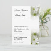 ホワイトクレマティス-市民パートナーシップ招待状 招待状 (スタンド正面)