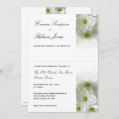 ホワイトクレマティス-市民パートナーシップ招待状 招待状 (正面/裏面)