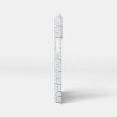 ホワイトクロコダイルスキンプリント iPhoneケース (右側面)