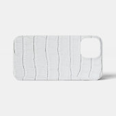 ホワイトクロコダイルスキンプリント iPhoneケース (裏面横)