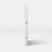 ホワイトクロコダイルスキンプリント iPhoneケース (左側面)