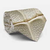 ホワイトクロコダレアリゲータースキンフェイクレザープリント ネクタイ (ロール)