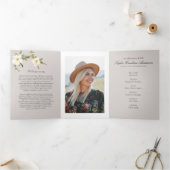 ホワイトクロスお祝い・オブ・ライフ 三つ折り招待状 (内部)