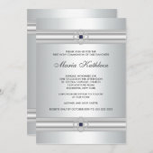 ホワイトクロスダイヤモンドガールズホワイトファースト聖餐式 招待状 (正面/裏面)