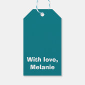 ホワイトクロストッチオンティール(緑がかった色) ギフトタグ (裏面)