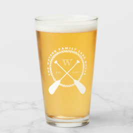 ホワイトクロスパドルレイクハウスファミリ名の追加 タンブラーグラス