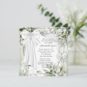 ホワイトクロスフローラファーストコミュニオン 招待状 (スタンド正面)