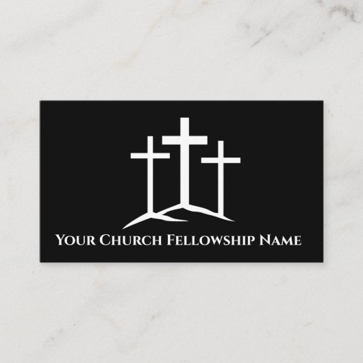 ホワイトクロス教会の牧師 名刺 (正面)