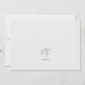 ホワイトクロス追悼カード 招待状 (裏面)