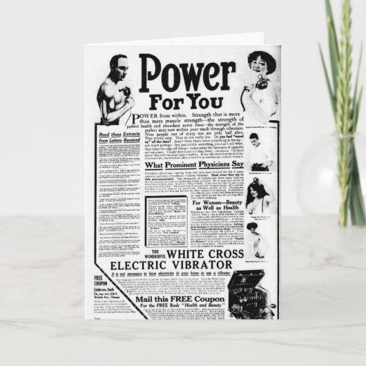 ホワイトクロス電気振動子 カード (正面)