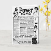 ホワイトクロス電気振動子 カード (黄色い花)