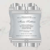 ホワイトクロス ダイヤモンド ガールズ ホワイト ファースト コミュニオン 招待状 (正面/裏面)