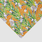 ホワイトクロックスガーデンフラワーボタニックイエロー 薄葉紙 (詳細)