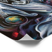 ホワイトクロークSanta Muerteポスター ポスター (角)