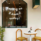 ホワイトグッドおもしろいバイブウィンドウにしがみつくデカールデコール ウィンドウサイン