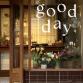 ホワイトグッドデイ鏡&ウィンドウデカールデコール ウィンドウサイン