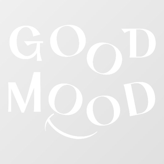 ホワイトグッドムードエレガントタイポグラフィウィンドウにしがみつく ウィンドウサイン (シート)