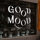 ホワイトグッドムードエレガントタイポグラフィウィンドウにしがみつく ウィンドウサイン