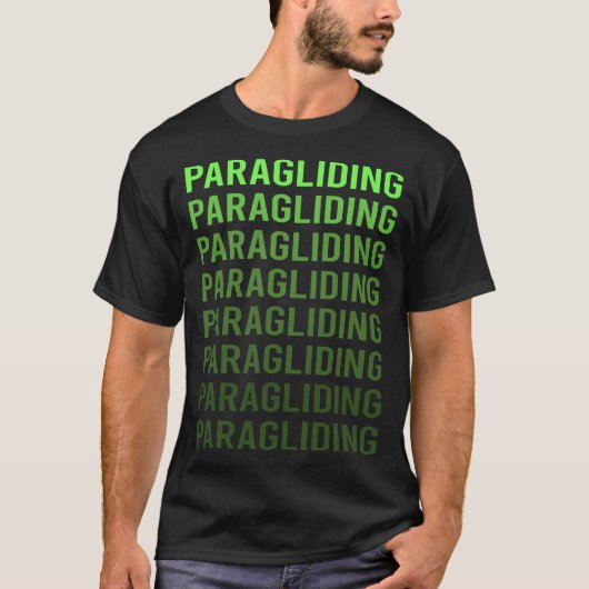 ホワイトグラデーションパラグライダー Tシャツ (正面)
