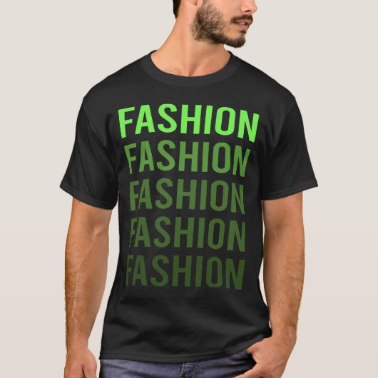ホワイトグラデーションファッション Tシャツ (正面)