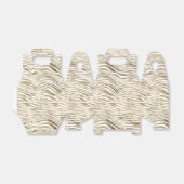 ホワイトグラム金ゴールドゼブラアニマルプリント フェイバーボックス (折り畳みなし)