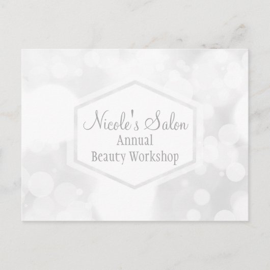 ホワイトグラモールライトズ《写真》ぼけ味シックイベントはがき ポストカード (正面)