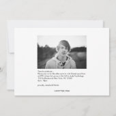 ホワイトグラードでのハッスルの価値があるタッセル発表 招待状 (裏面)