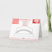 ホワイトグラードキャップレッド2024年卒業クラス帽子またはカード カード (裏面)