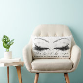 ホワイトグリッターグレーメイクアップ目まぶし美しい ランバークッション (椅子)