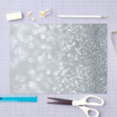 ホワイトグリッタースパークリスパークルスウィート16パーティー 薄葉紙 (クラフト)