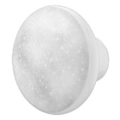 ホワイトグリッター セラミックノブ (右)