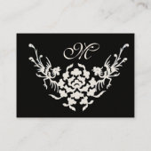 ホワイトグリフィンズモノグラムレッド黒 名刺 (裏面)